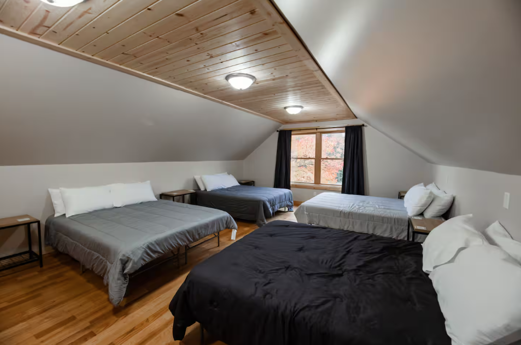 One of many co-sleeping bedrooms