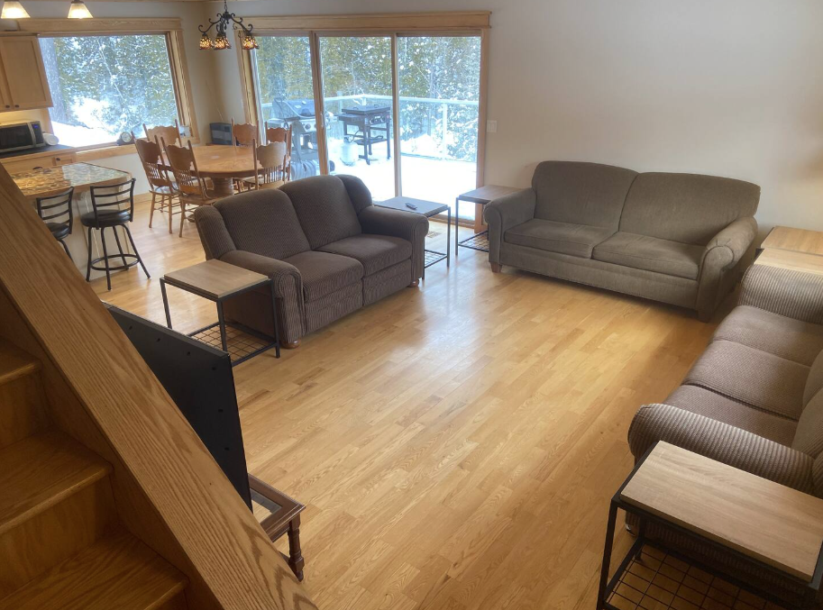 Second floor kitchen and living area